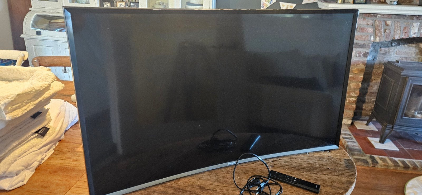 Samsung Curved Smart TV UE40J6300AW - Full HD zonder poot, 50 Hz, Ophalen of Verzenden, Samsung, 100 cm of meer