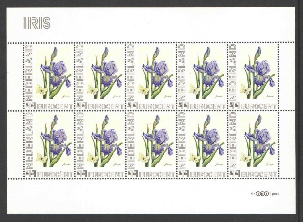 Bloemenpracht op postzegels: Iris, Ophalen of Verzenden, Na 1940, Postfris