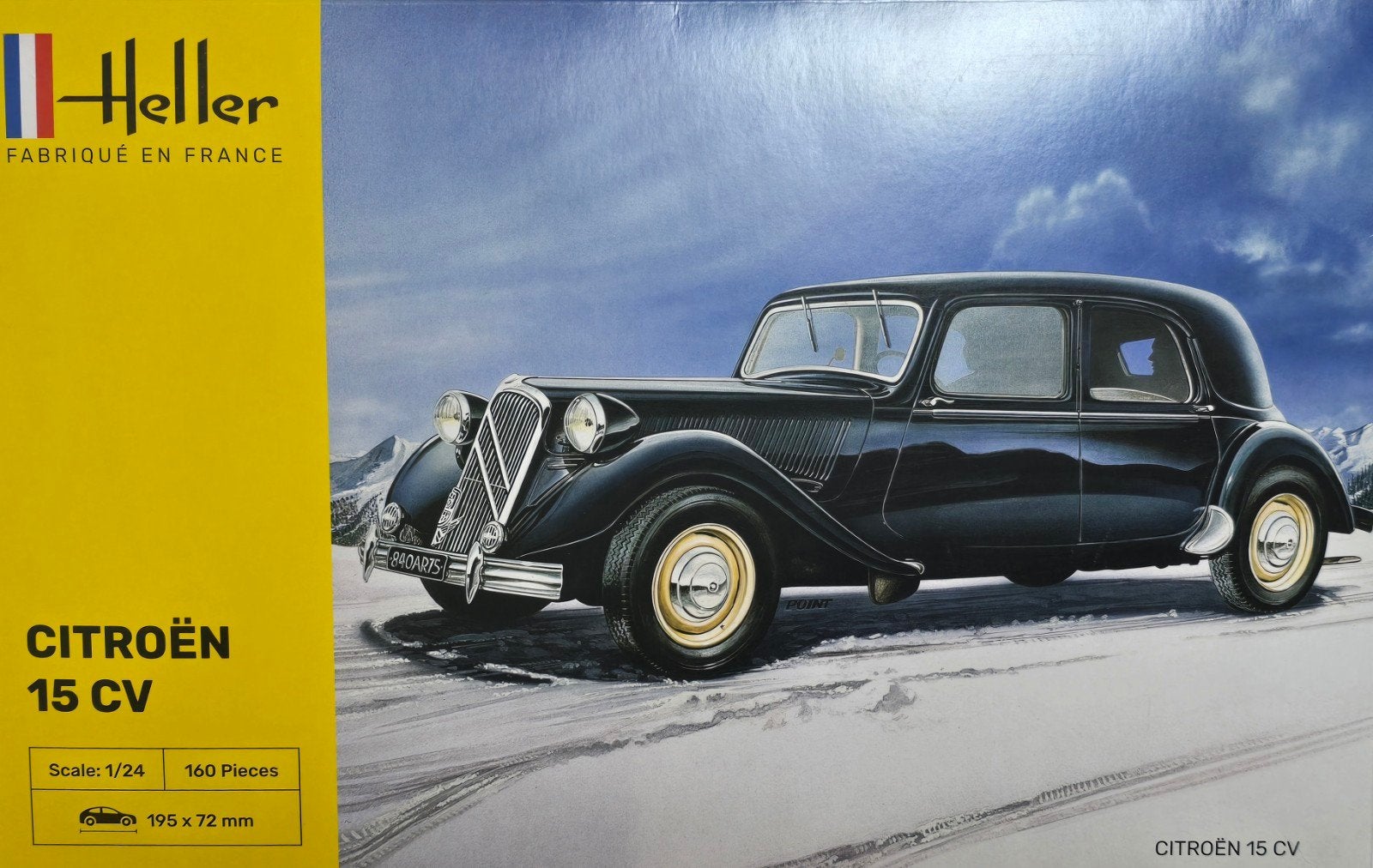 Heller Citroën 15 CV modelbouwkit schaal 1:24, Auto, 1:32 tot 1:50, Nieuw, Ophalen of Verzenden