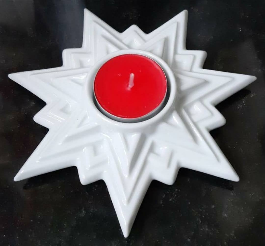 Vintage Hutschenreuther kerstster theelichthouder, Antiek en Kunst, Ophalen of Verzenden