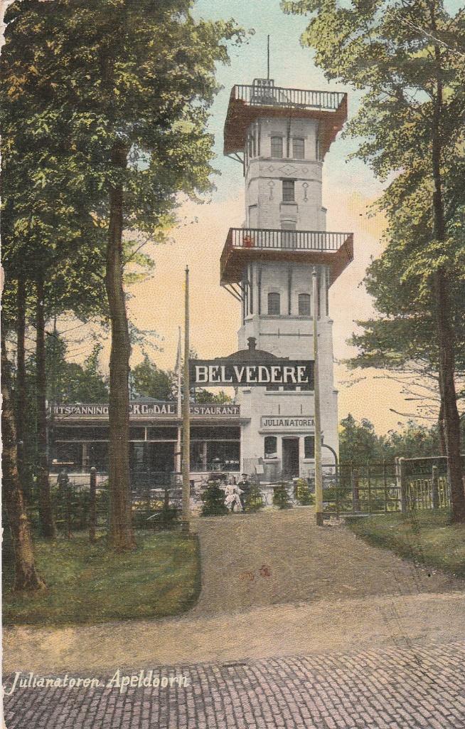 apeldoorn- julianatoren 1913, Verzamelen, Ophalen of Verzenden, Voor 1920, Gelderland
