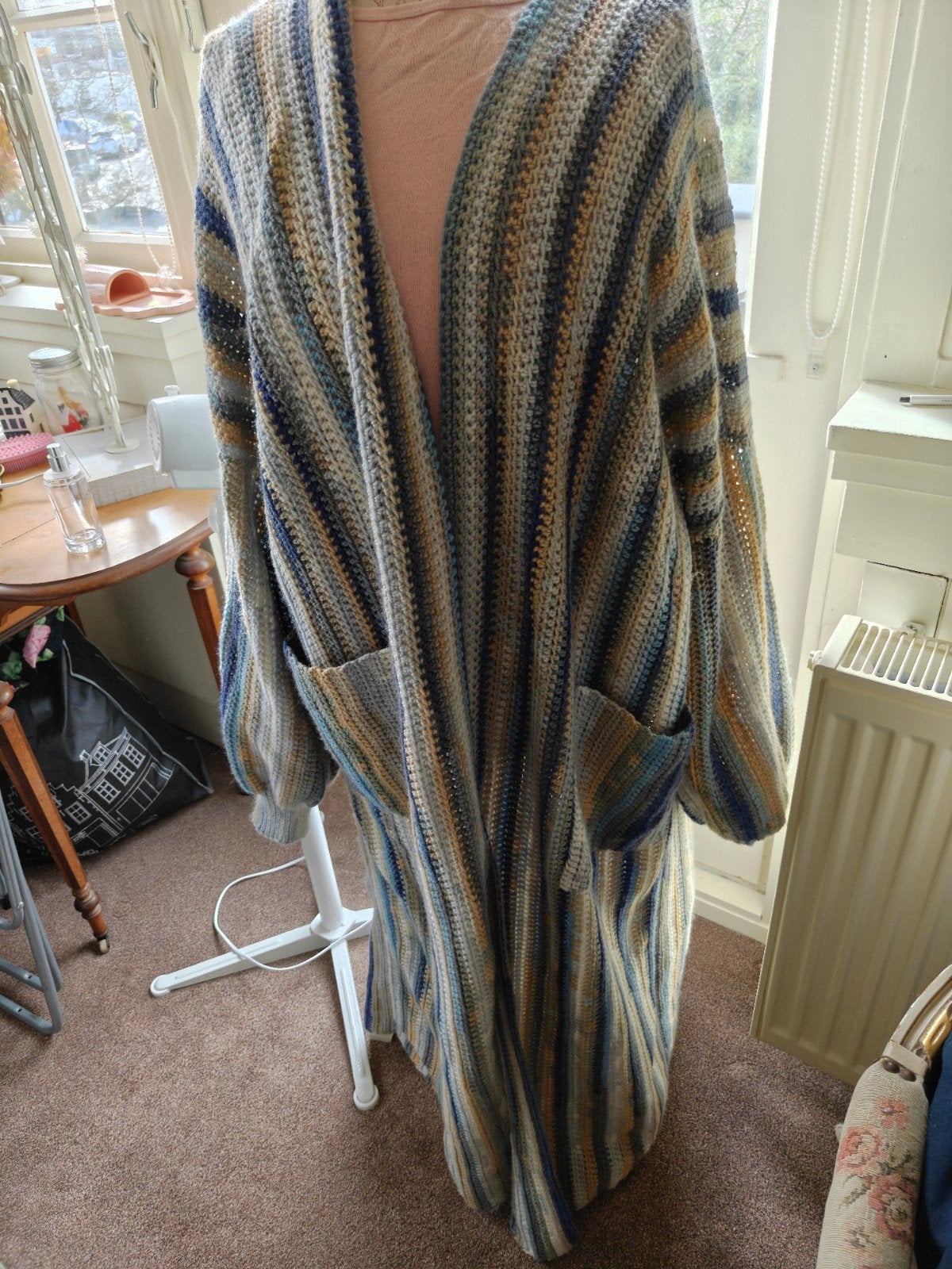 gehaakt vest enkellang maat 46)48, Kleding | Dames, Ophalen of Verzenden, Nieuw, Maat 46/48 (XL) of groter
