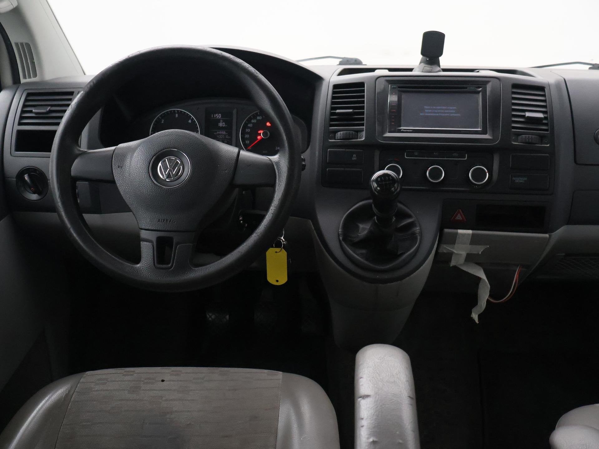 Volkswagen Transporter 2.0 TDI 140 PK L2H1 5-PERS DUBBEL CAB, Auto's, Voorwielaandrijving, Stof, Gebruikt, 4 cilinders