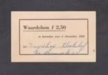 Waardebon Drogisterij Westerhof Dr. Ariensstraat 15, 1960., Verzamelen, Ophalen of Verzenden, Zo goed als nieuw