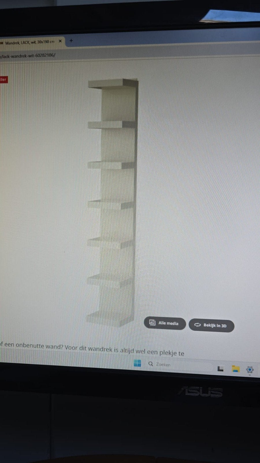 Ikea Lack kast, Ophalen, 50 tot 100 cm, Zo goed als nieuw, Minder dan 100 cm