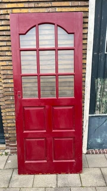 Opdek buitendeur, Doe-het-zelf en Verbouw, Deuren en Horren, Ophalen, Gebruikt, 80 tot 100 cm, Buitendeur