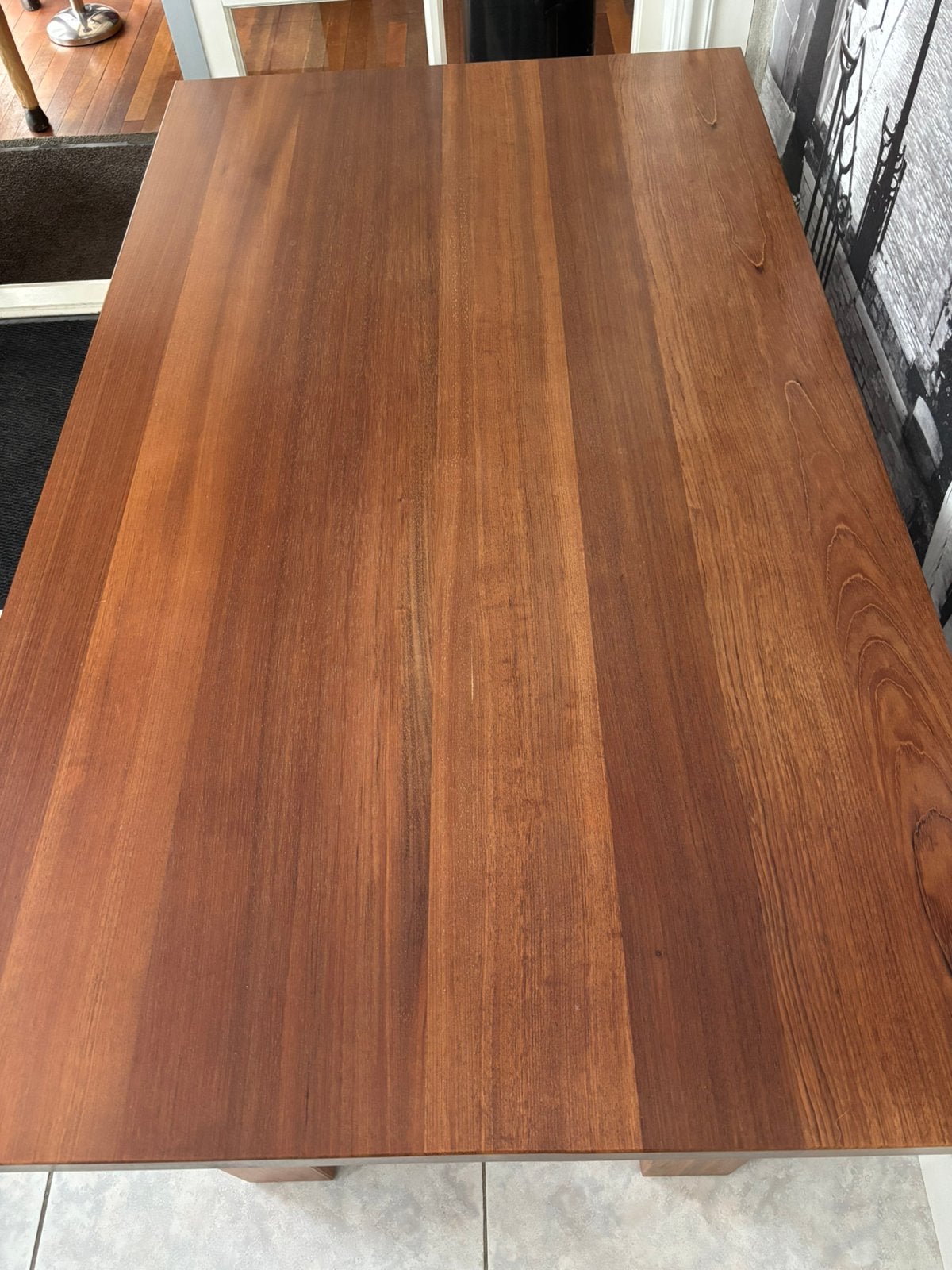 Salontafel Massief jatoba hout, Ophalen, 100 tot 150 cm, 50 tot 100 cm, Zo goed als nieuw
