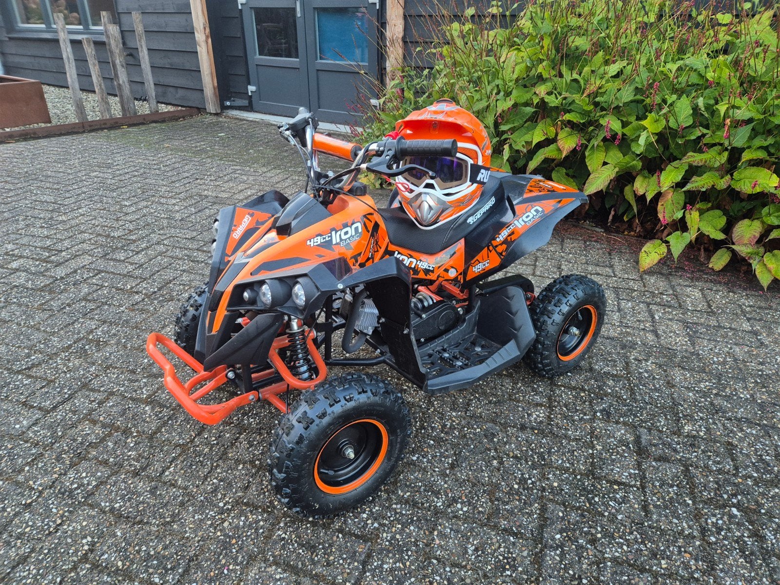 Kinderquad 50cc (nitro quad) Zo goed als nieuw, Fietsen en Brommers, Minibikes, Midibikes en Pitbikes, Ophalen, 49 cc