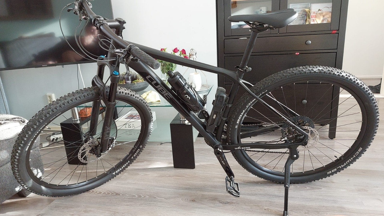 CUBE REACTION SL BLACK/GREY 2019 19" PH19 XT Fox, Fietsen en Brommers, Fietsen | Mountainbikes en ATB, Hardtail, Zo goed als nieuw