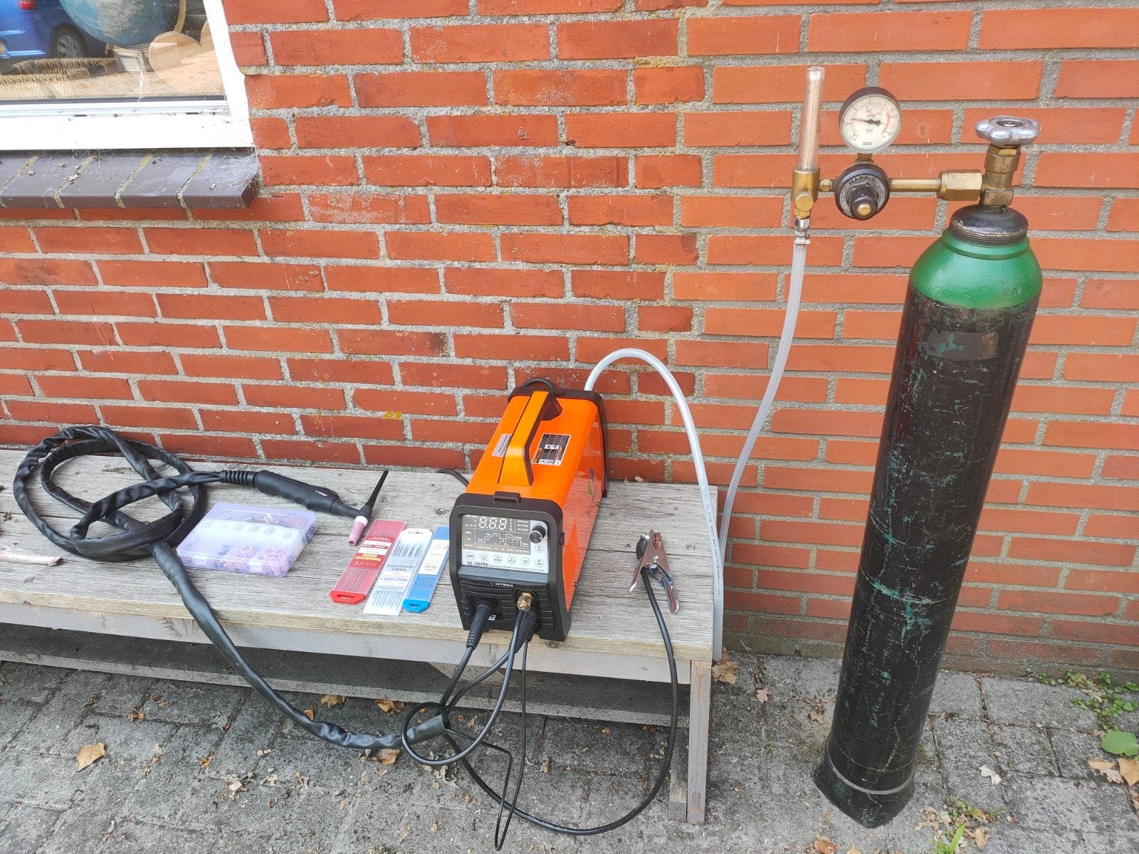Hitbox TIG-200PRO Digital Inverter TIG/MMA Lasapparaat, Ophalen, Zo goed als nieuw, 150 tot 250 ampère, Tig