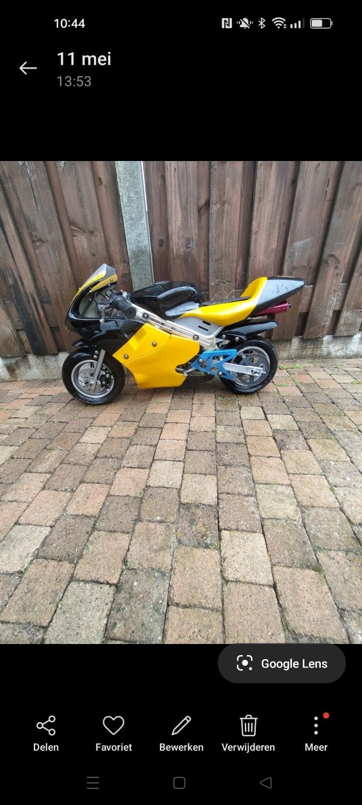 Pocketbike / Minibike - Geel, Gebruikt, Onbekend, Ophalen of Verzenden, Pitbike