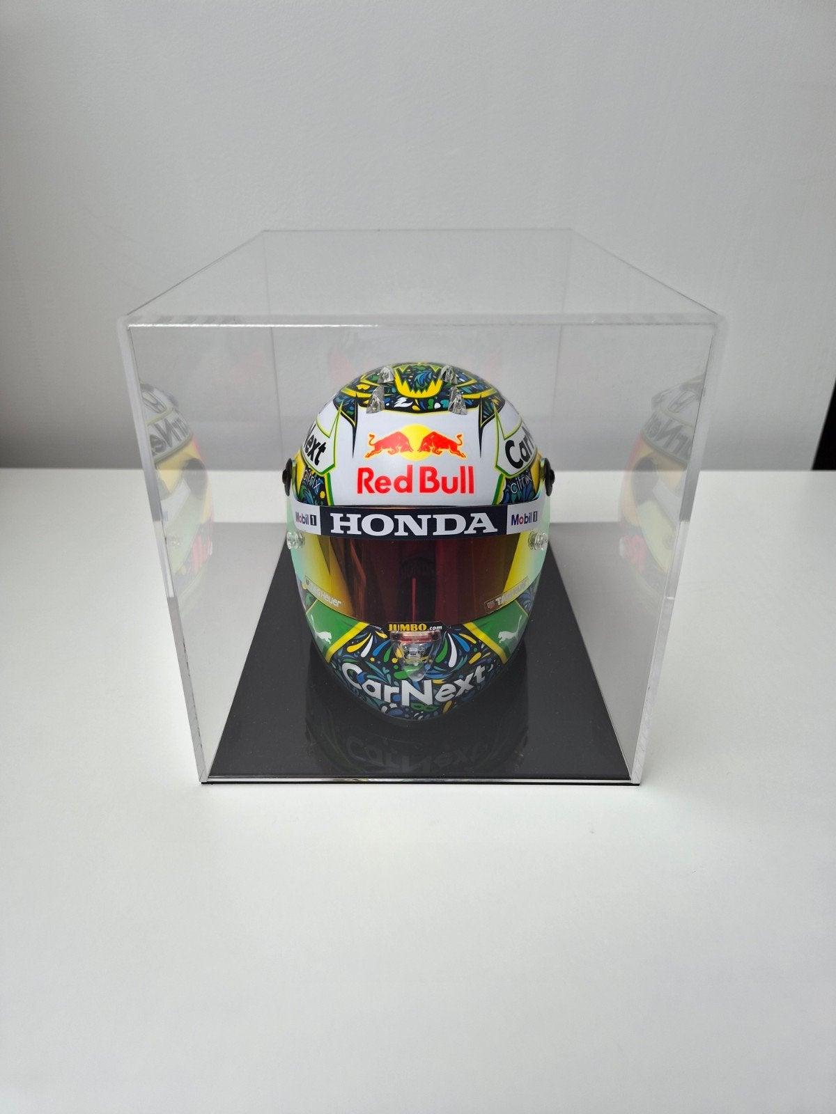 Max Verstappen Brazilian GP 2021 schaalmodel helm 1:2, Ophalen of Verzenden, Zo goed als nieuw, Formule 1