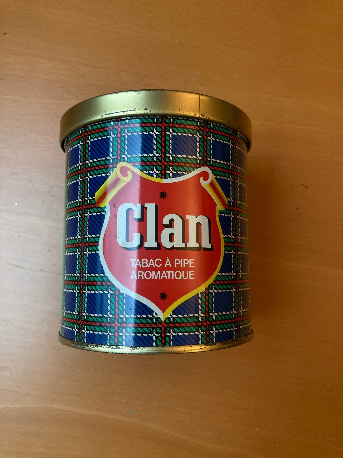 Vintage Clan pijptak Tabaksblik (50+ jaar oud) - geen roest!, Ophalen of Verzenden, Zo goed als nieuw, Overige, Overige merken