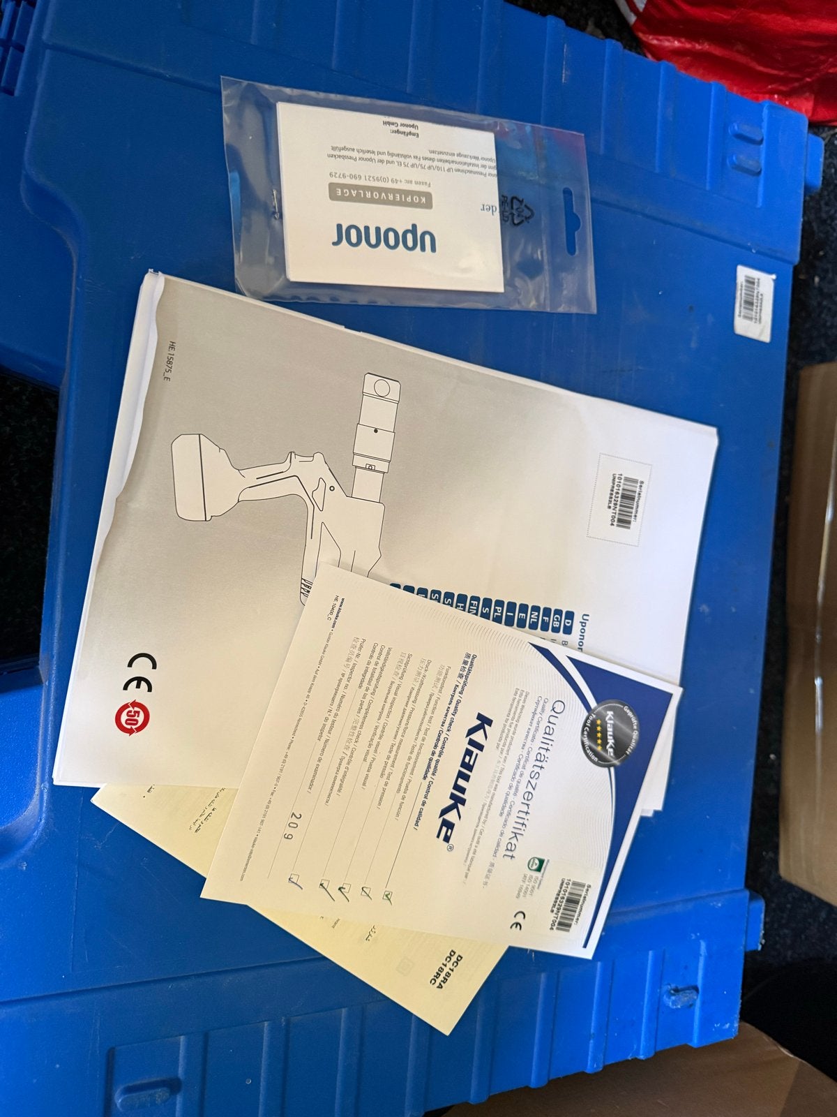 Uponor UP110 Compleet Set - Perstang met Accu en Accessoires, Ophalen, Zo goed als nieuw, Overige typen, Overige merken