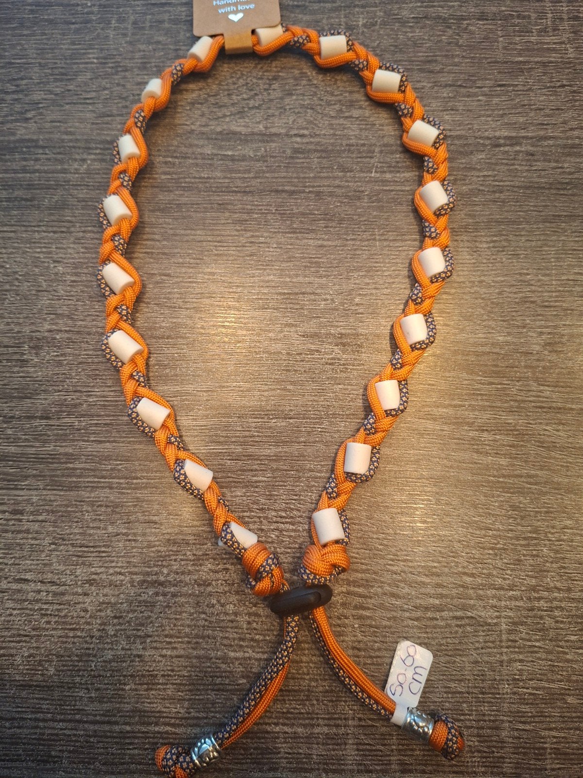 Anti-tekenband EM keramiek kralen Maat XL 50-60cm, Ophalen of Verzenden, Handgemaakt, Nieuw