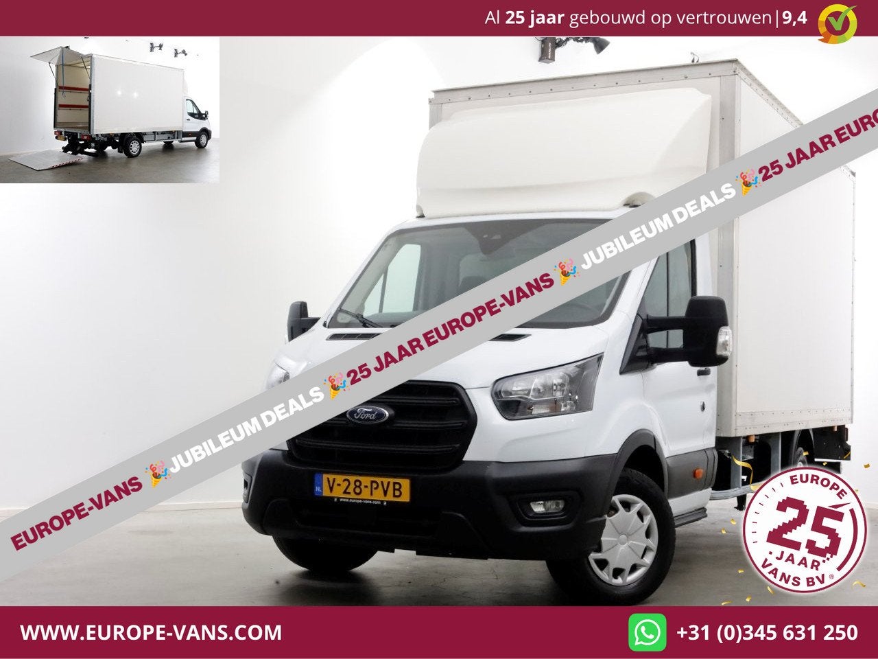 Ford Transit 350 2.0 TDCI 130pk RWD Trend Bakwagen met laadk, Achterwielaandrijving, Euro 6, 4 cilinders, Automatische klimaatregeling