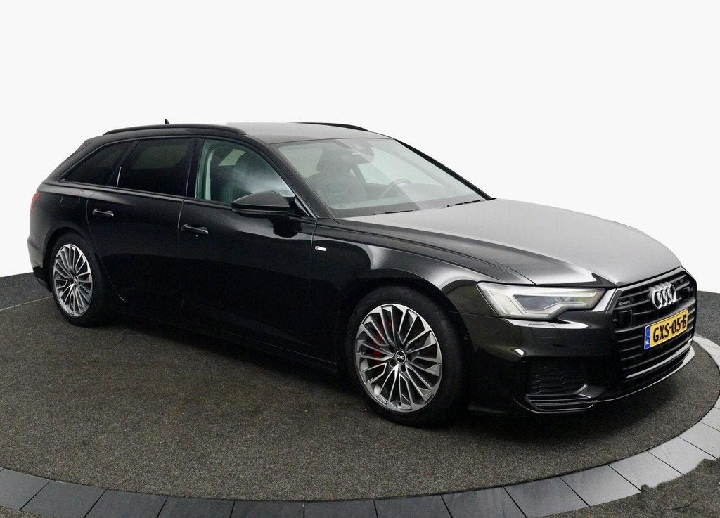Audi A6 Avant 55 TFSI e quattro Competition S-Line zwart, Auto's, Audi, Automaat, Gebruikt, Euro 6, 4 cilinders