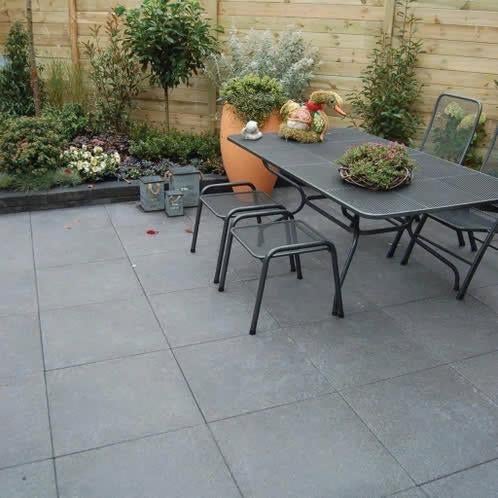 terrastegel 60x60x3 marlux midden grijs, Nieuw, Ophalen of Verzenden, 10 m² of meer, Beton