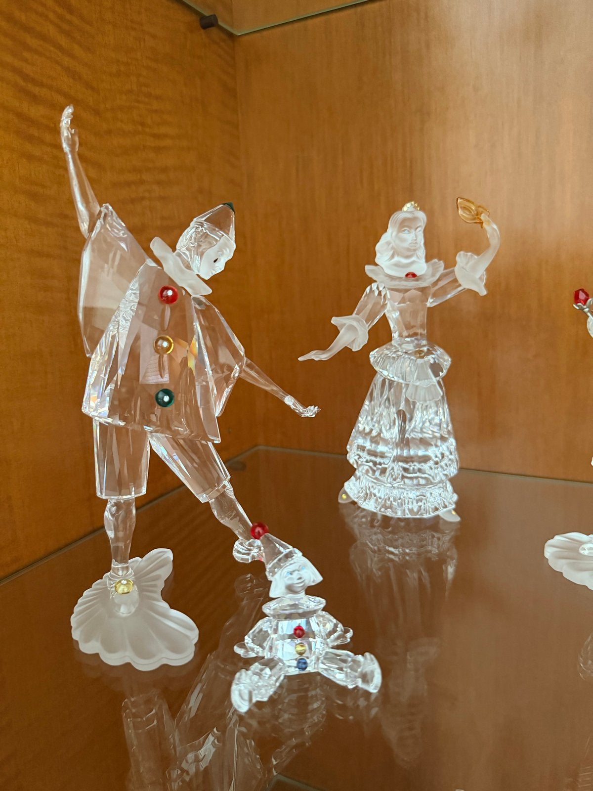 Swarovski Kristal Beeldjes - Harlekijn en Dame, Ophalen of Verzenden, Zo goed als nieuw