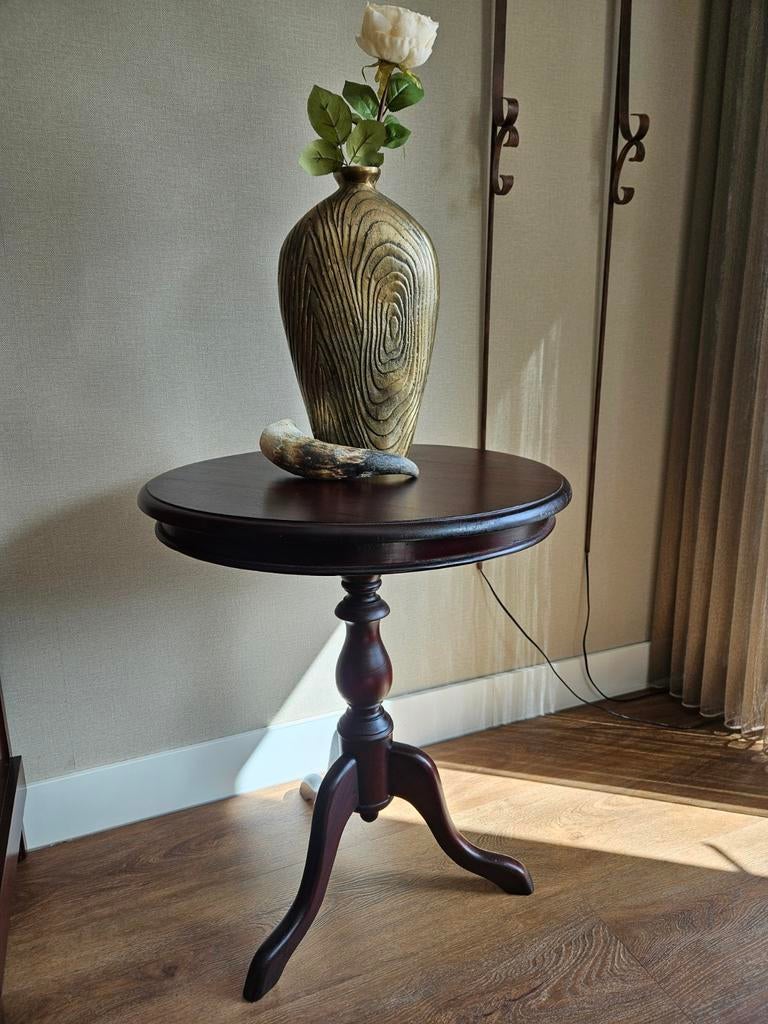 Ronde bijzettafel van HS. collection, Ophalen of Verzenden, Rond, Minder dan 55 cm, 45 tot 60 cm