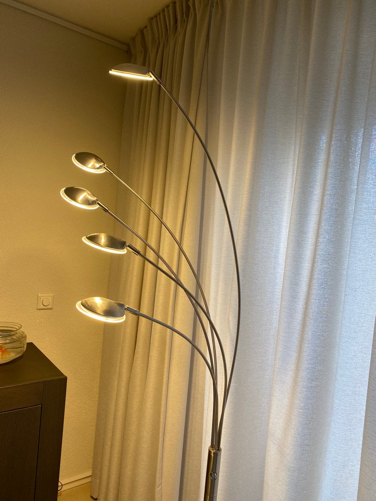 Te koop vloerlamp, Ophalen, Zo goed als nieuw, Metaal, Modern
