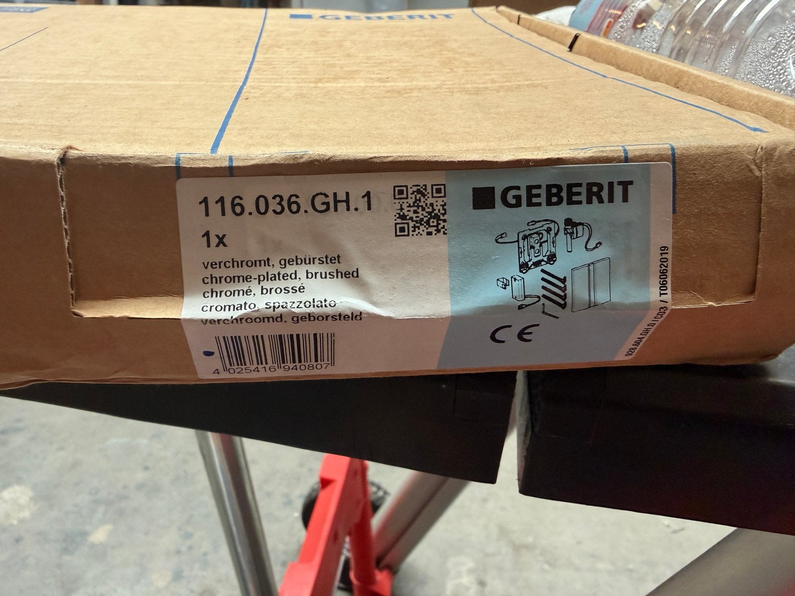 Geberit Typ 50 Urinalbediening Sensor – Nieuw in Doos!, Ophalen, Nieuw, Chroom, Toilet
