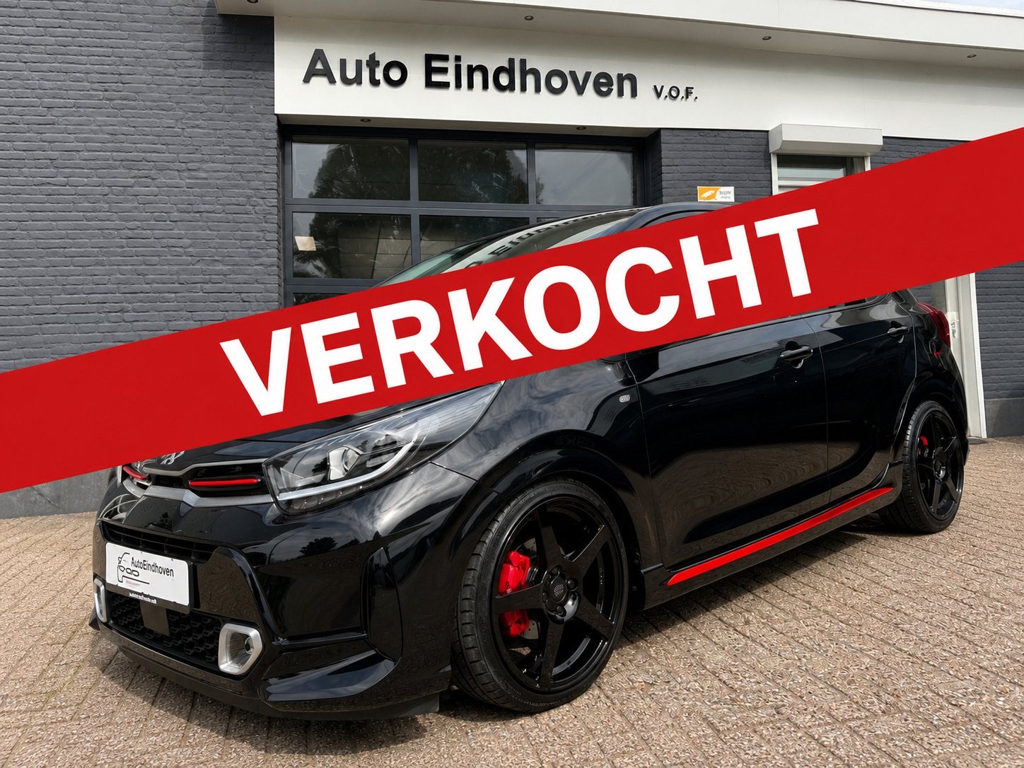 Kia Picanto 1.0 T-gdi 146PK,GT-Line,5-zits,Pano,2021, Voorwielaandrijving, Dealer onderhouden, 146 pk, Zwart