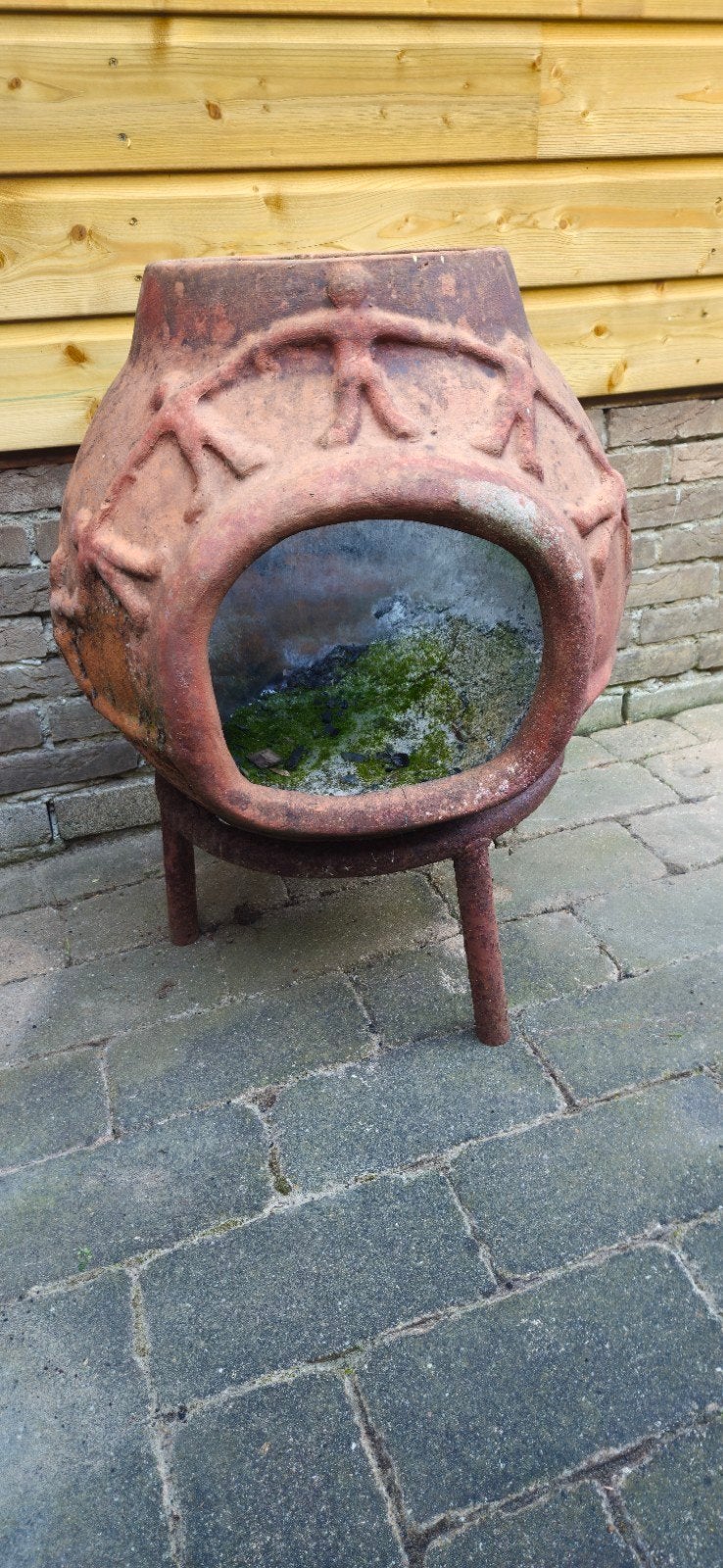 Ophalen: Mexicaanse Vuurpot / Terras verwarmer, Tuin en Terras, Ophalen, Gebruikt, Vuurkorf