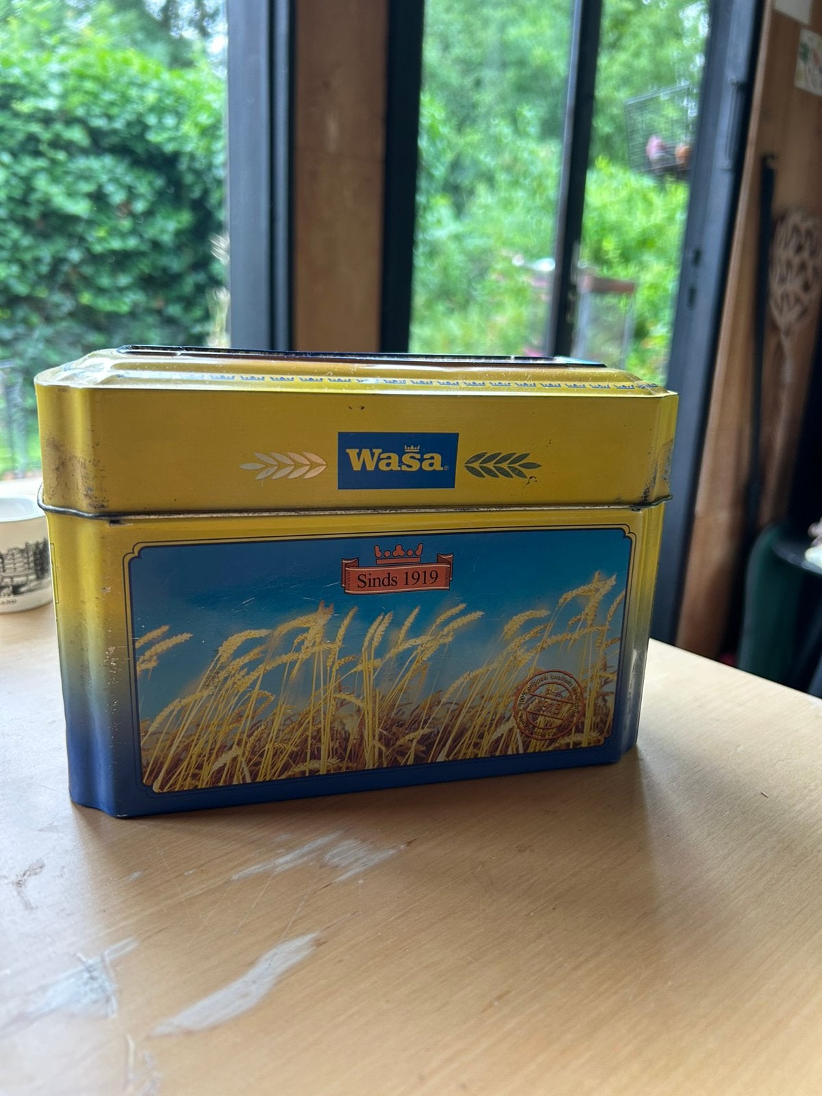 Vintage Wasa blik, Verzamelen, Blikken, Ophalen of Verzenden, Gebruikt, Overige