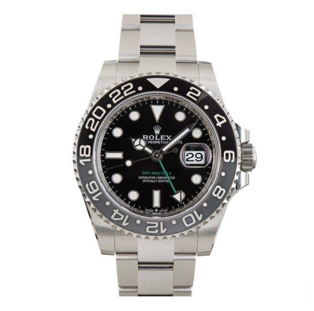 Rolex GMT-Master II 116710LN Zwart Staal Heren Horloge, Polshorloge, Ophalen of Verzenden, Zo goed als nieuw, Rolex