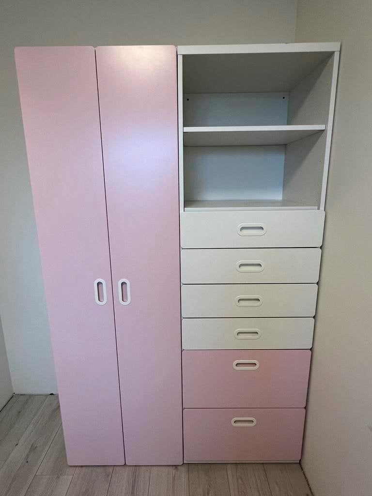 Ikea Smastad/Stuva (kinder) kleding kast roze, Huis en Inrichting, Kasten | Lockerkasten, Ophalen, Zo goed als nieuw