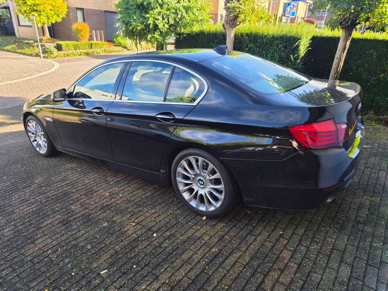 BMW 5-Serie 535i 306pk Aut. 2012 Zwart, Achterwielaandrijving, 1675 kg, 2000 kg, Zwart