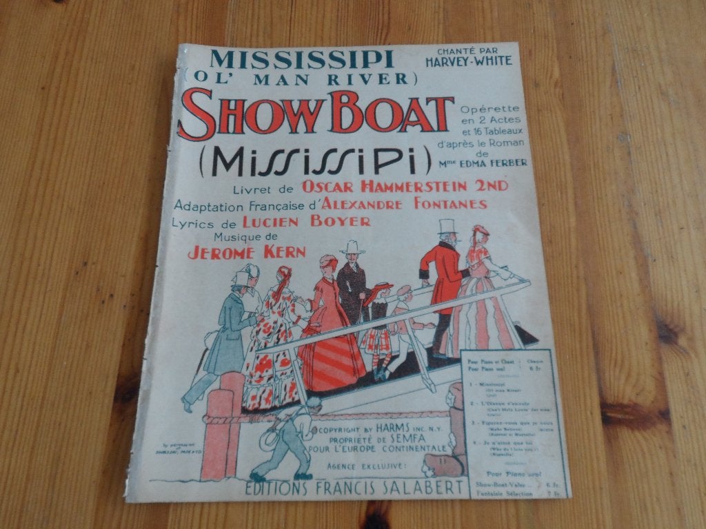 Mississipi - jerome kern / lucien boyer - old man river, Muziek en Instrumenten, Bladmuziek, Gebruikt, Gitaar, Ophalen of Verzenden