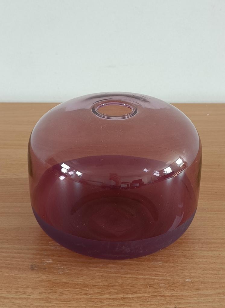 Riverdale Vase Evi I burgundy I 12cm, Overige kleuren, Nieuw, Ophalen of Verzenden, Glas