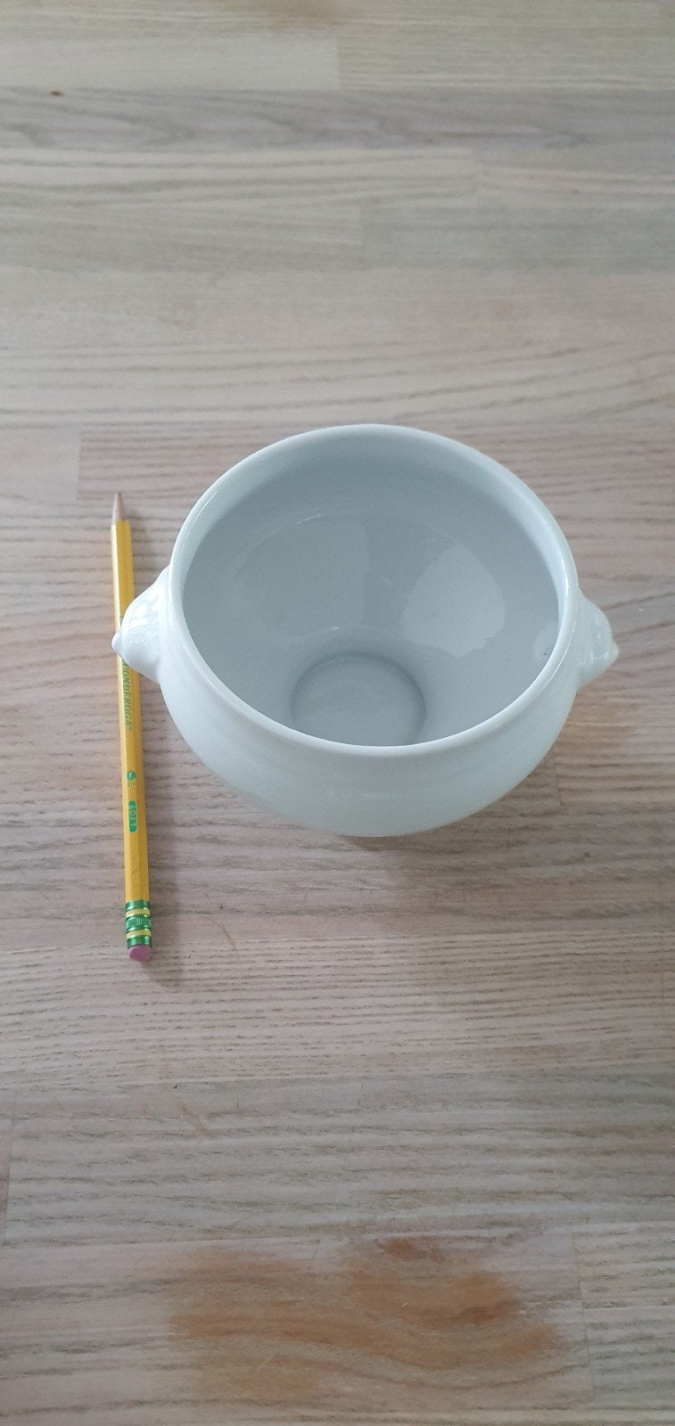 Nieuwe witte (soep)kom met handvatten, Nieuw, Ophalen of Verzenden, Kom(men), Modern