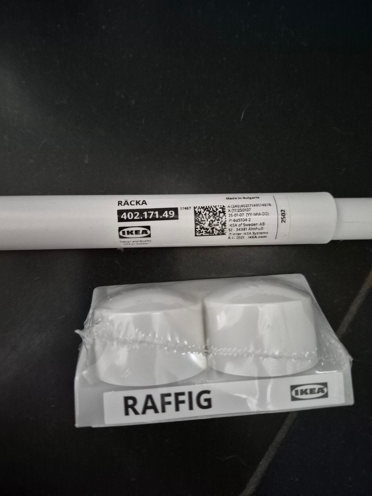 Ikea gordijnroede compleet 2.00m  Räcka + Raffig, Ophalen, Led-lamp, Minder dan 30 watt, Nieuw