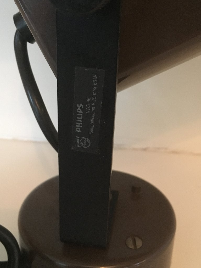 Philips NWS 96 Comptalux R20 Max 60W Spotlamp Bruin, Kunststof, Gebruikt, Gloeilamp, Overige fittingen