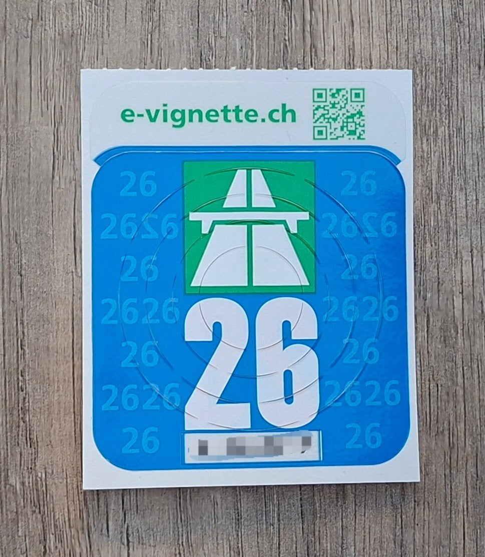 NIEUW! Vignet 2026 Zwitserland, Drie personen of meer