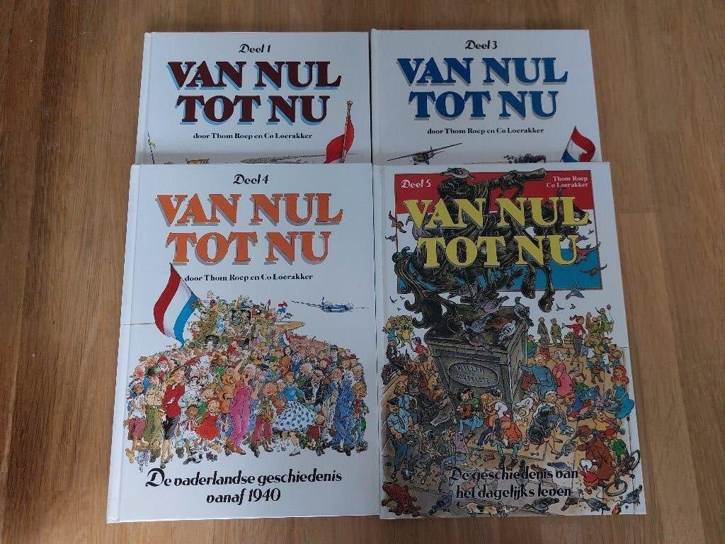 van Nul tot Nu - 4 delen HC, Boeken, Meerdere stripboeken, Ophalen of Verzenden, Zo goed als nieuw