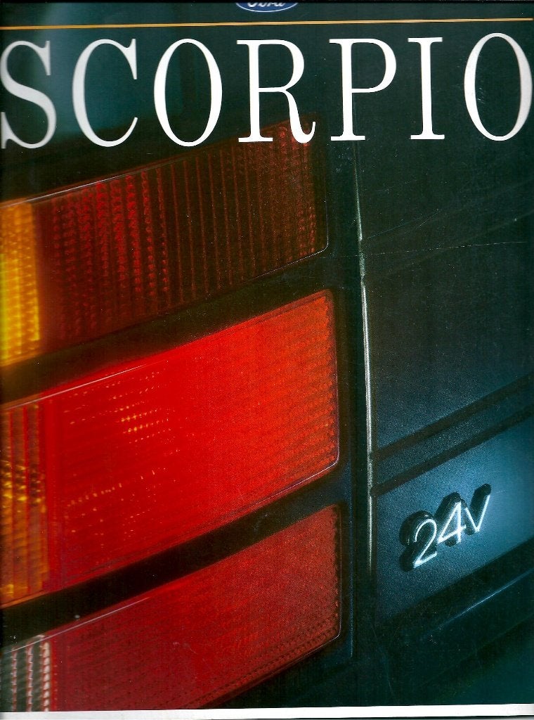 Brochure Ford Scorpio Februari 1991, Ophalen of Verzenden, Gelezen, Ford