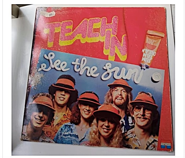 original lp- teach in- see the sun*1977*, LP, Gebruikt, Pop, Ophalen of Verzenden