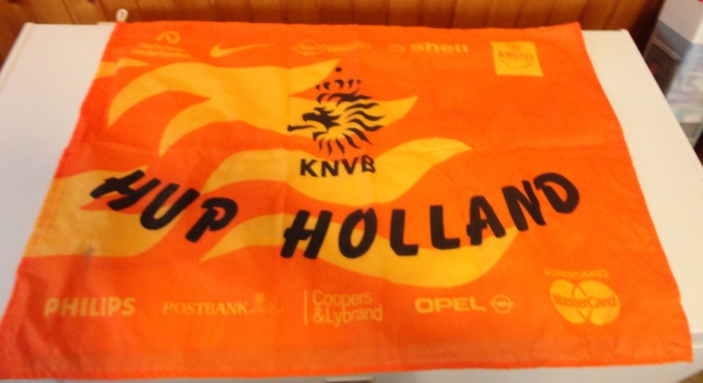 KNVB - Hup Holland vlag, Ophalen of Verzenden