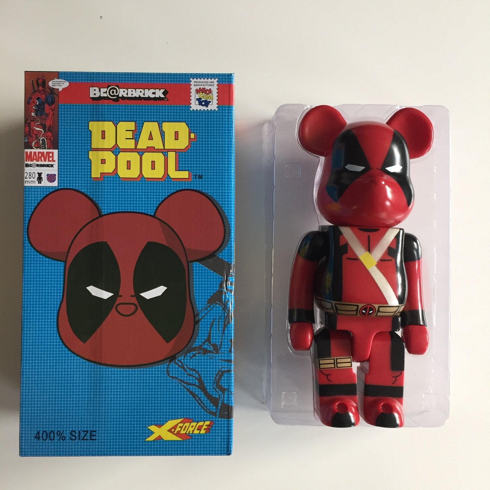 Marvel bearbrick deadpool poppetje medicom 400% type toy, Ophalen of Verzenden, Nieuw