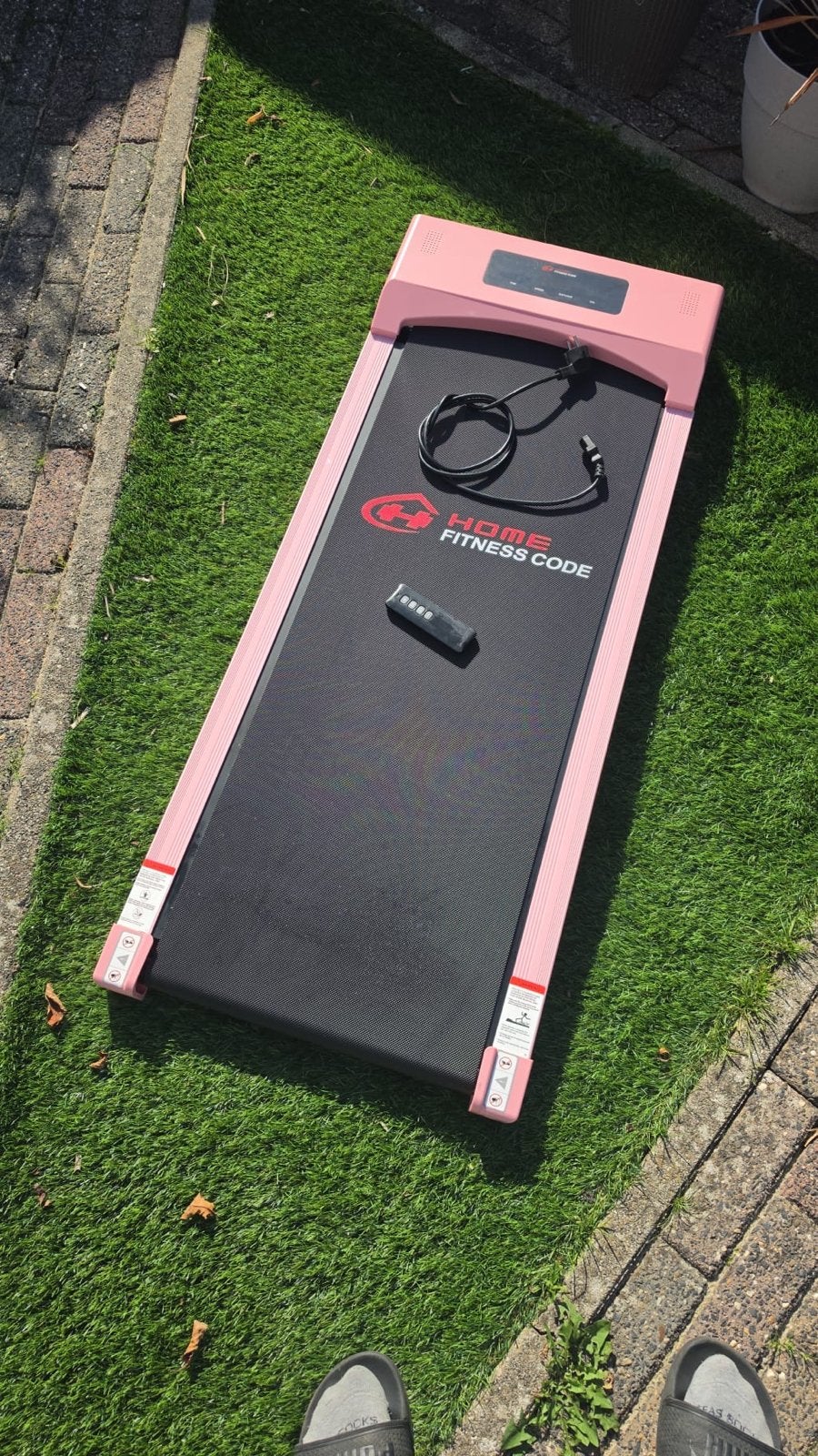 Foto 2 van Roze mini loopband - Home Fitness Code