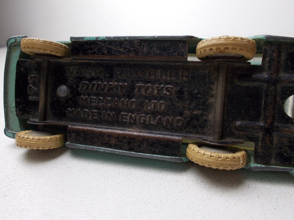 1958 Dinky Toys 173 NASH RAMBLER (TURQUOISE), Ophalen of Verzenden, Gebruikt, Auto, Dinky Toys