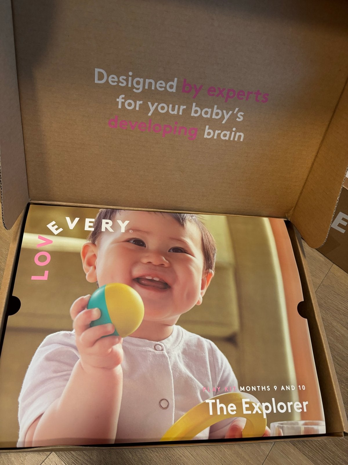 Lovevery The Explorer Play Kit (9-10 maanden), Ophalen of Verzenden, Zo goed als nieuw, Overige typen