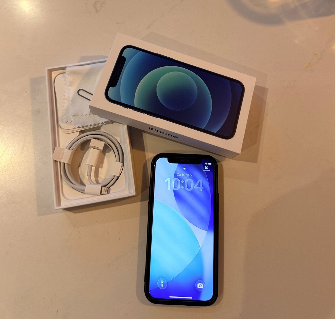 Iphone 12 mini blauw 64gb, Telecommunicatie, Gebruikt, 77 %, Ophalen of Verzenden, 64 GB