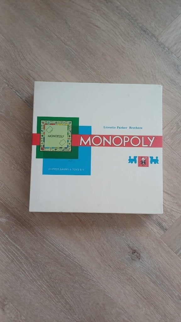 bordspel vintage clipper Monopoly Monopolie fraai, Een of twee spelers, Ophalen of Verzenden, Zo goed als nieuw, Monopoly