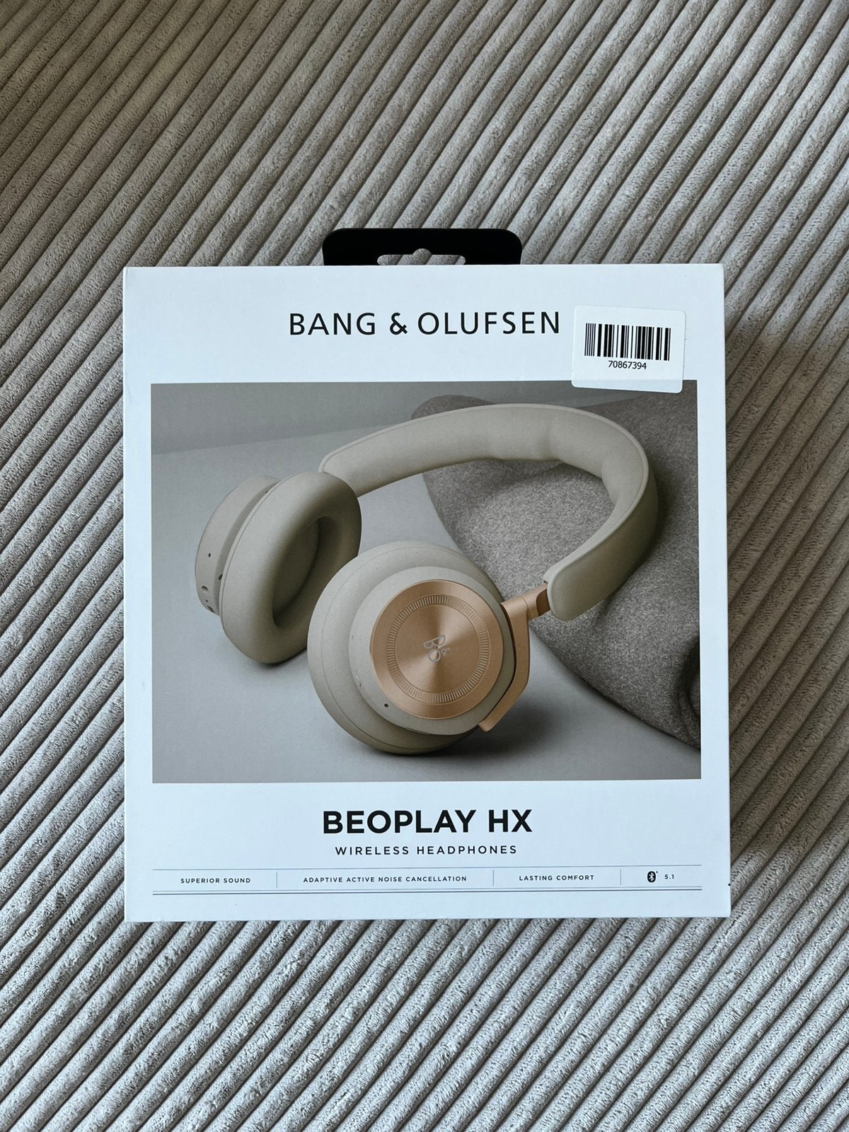 Bang & Olufsen Beoplay HX noise cancelling koptelefoon, Goud, Bluetooth, Nieuw, Ophalen of Verzenden