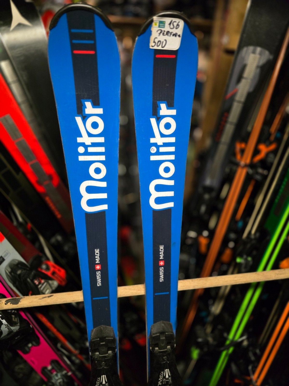 156cm MOLITOR PERFORM STOCKLI GEMAAKT EXPERT SKI 1450€, Sport en Fitness, Overige merken, 140 tot 160 cm, Ophalen of Verzenden